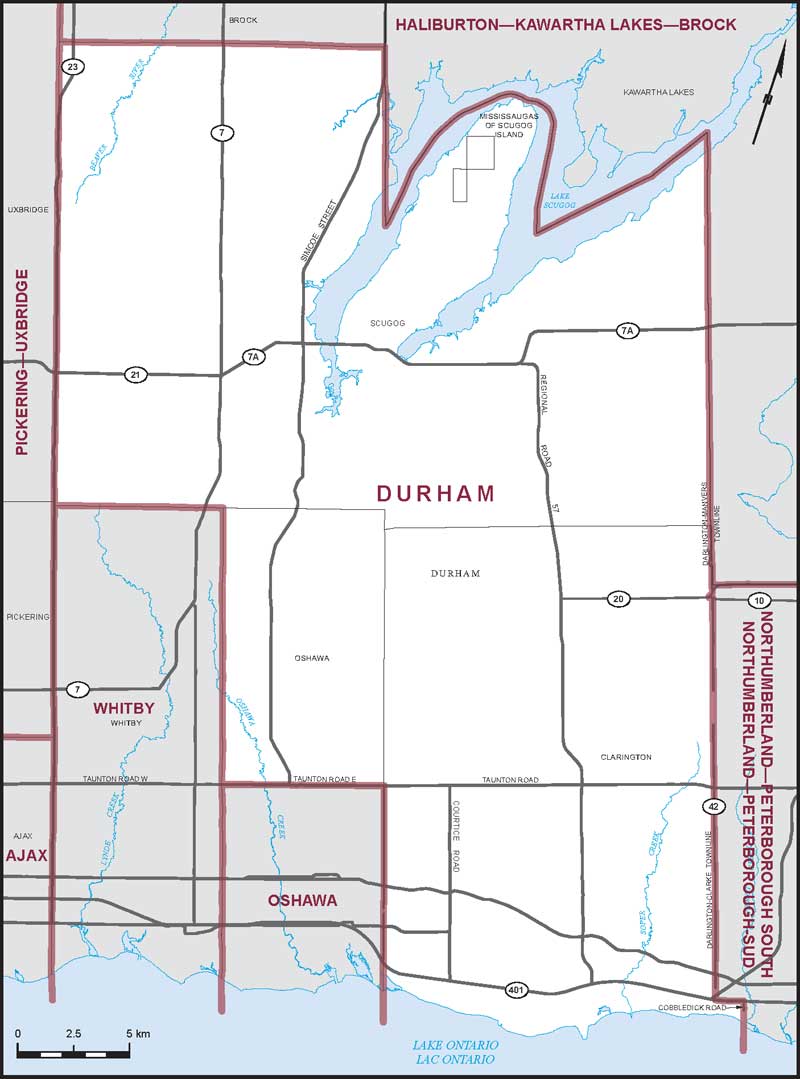 Map – Durham, Ontario