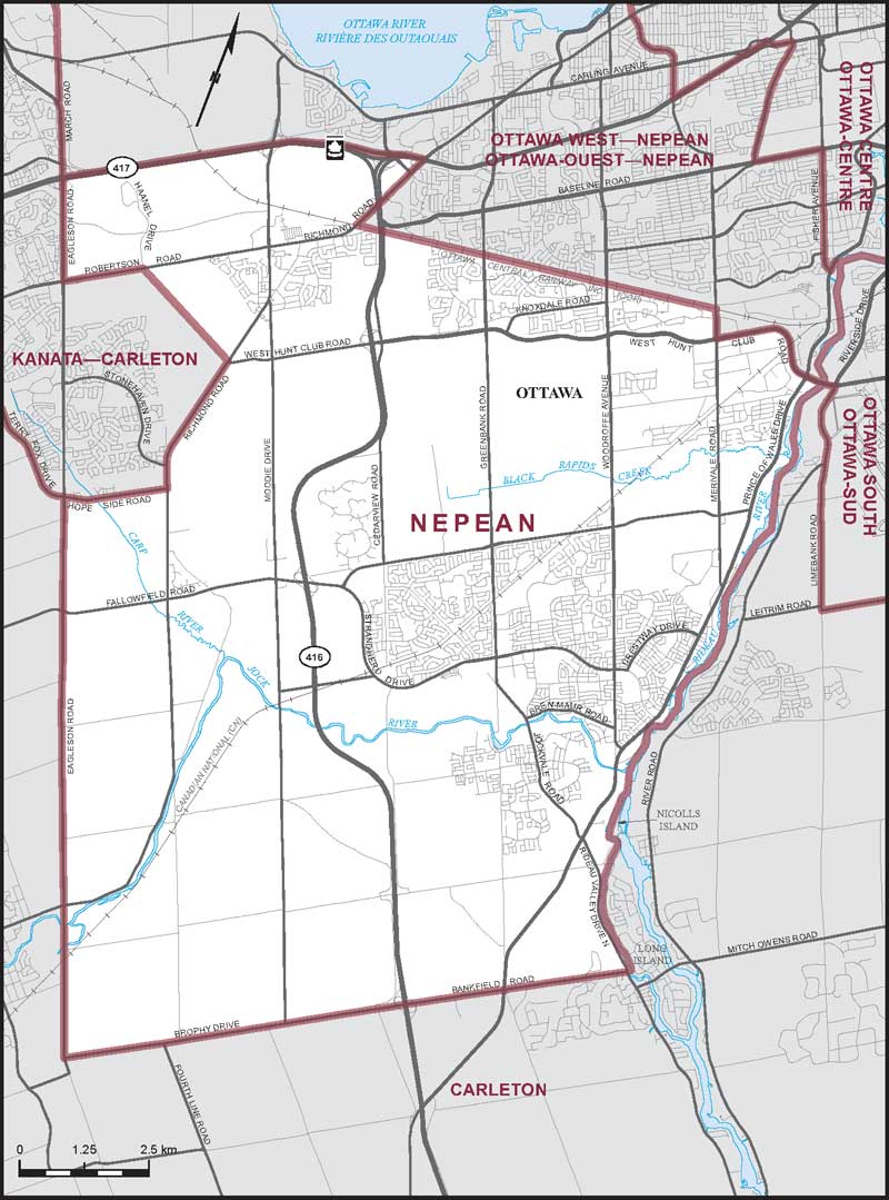 Map – Nepean, Ontario