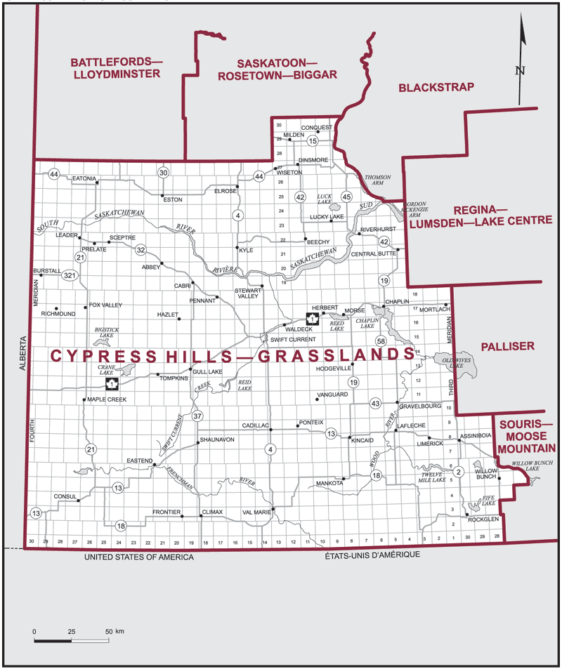 Cypress Hills Saskatchewan Map Cypress Hills–Grasslands | Maps Corner | Elections Canada Online