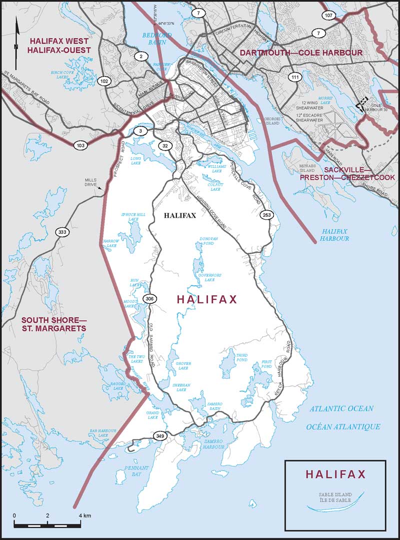 Carte – Halifax, Nouvelle-cosse