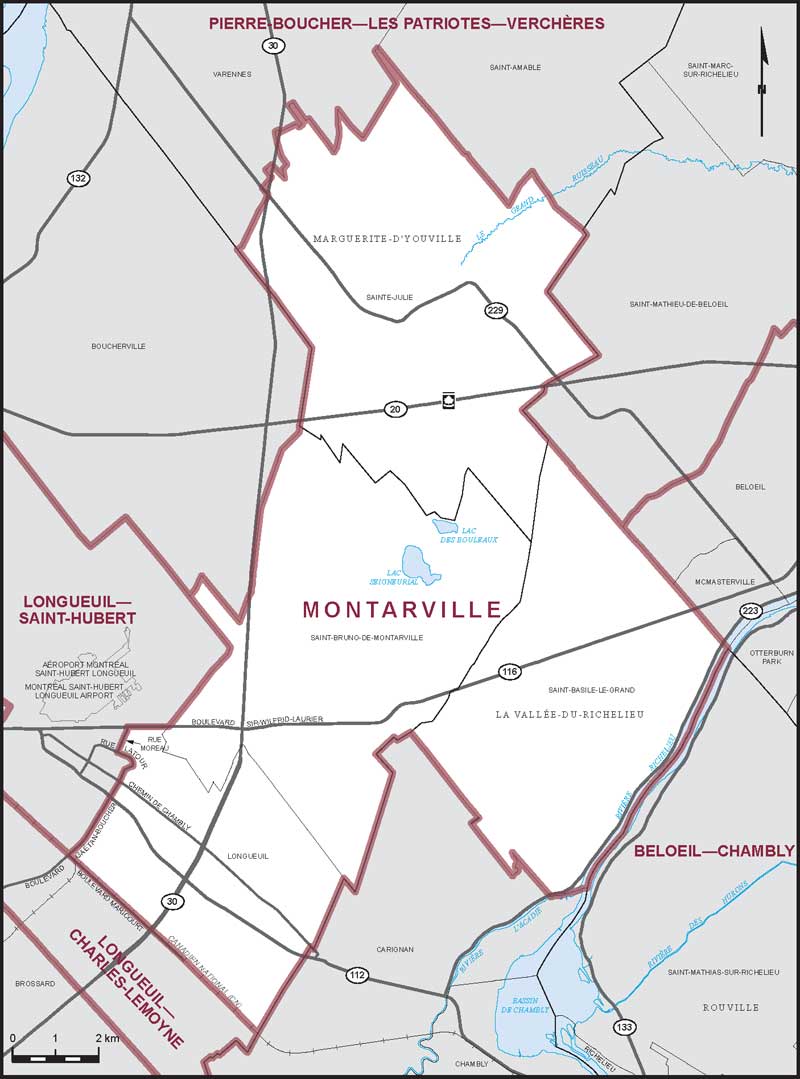 Map – Montarville, Quebec