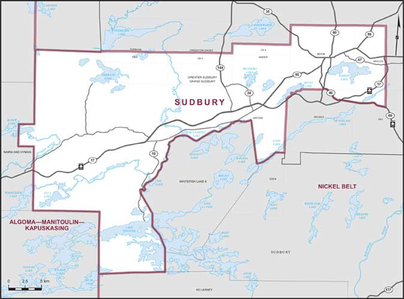 Map – Sudbury, Ontario
