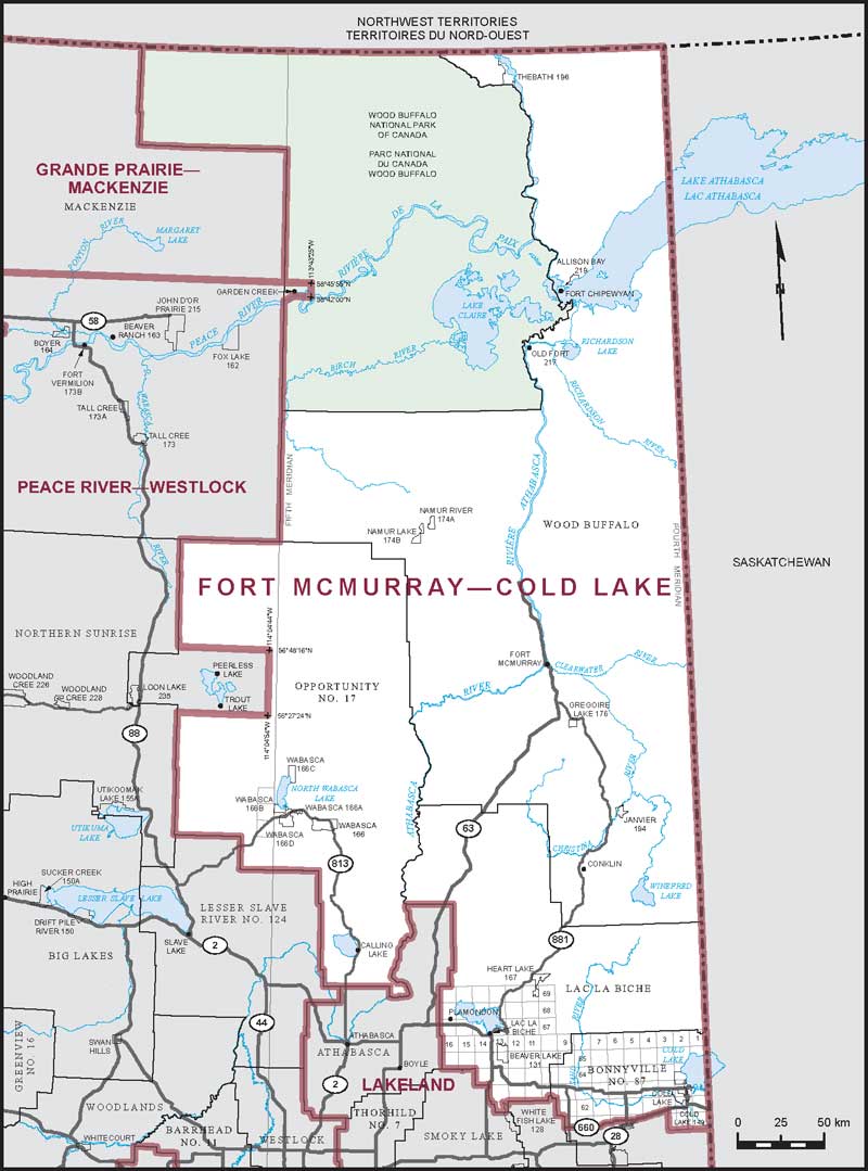 Fort Mcmurray Canada Map Fort Mcmurray–Cold Lake | Maps Corner | Elections Canada Online