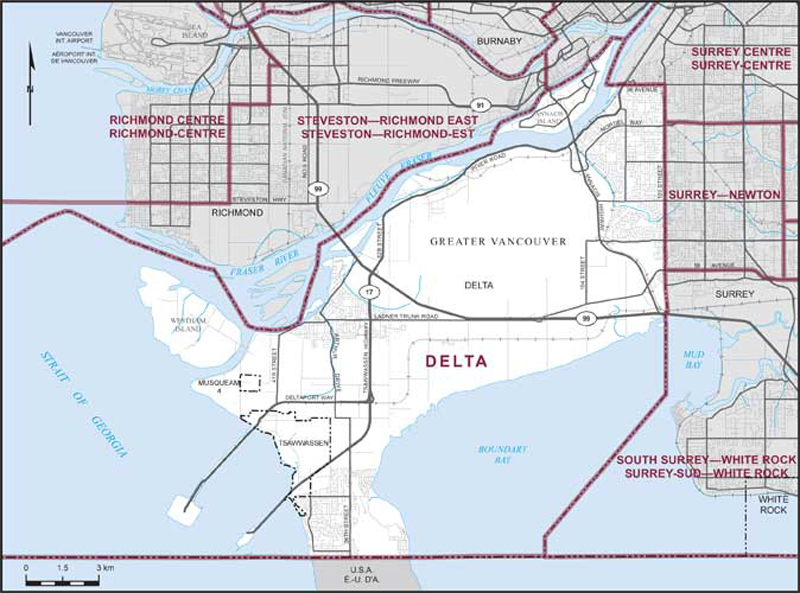 Map – Delta, British Columbia