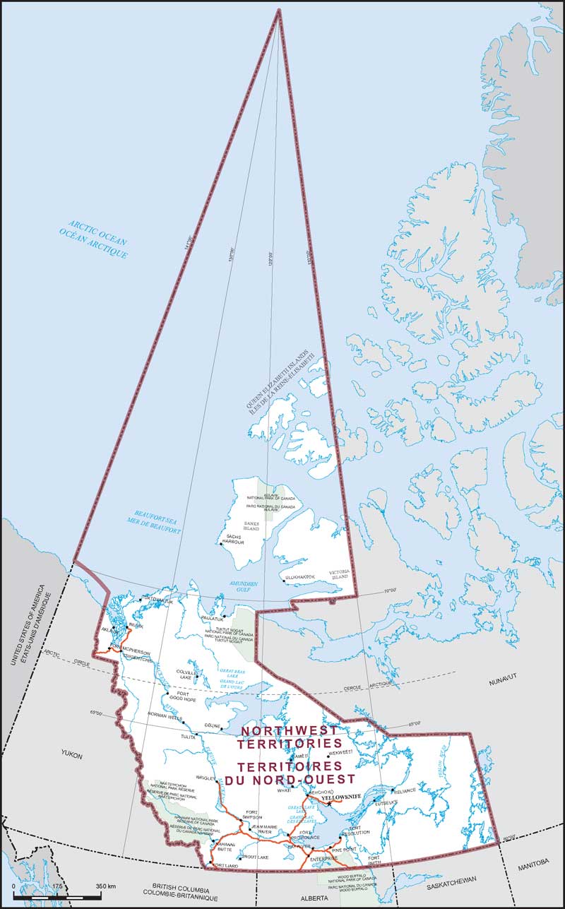 Map – Northwest Territories, Northwest Territories