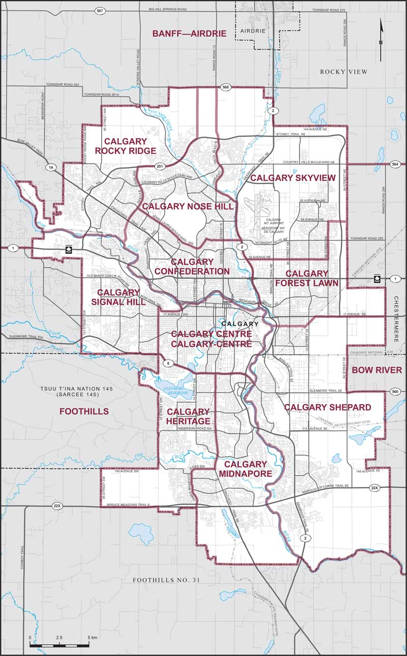 Map – City of Calgary, Alberta