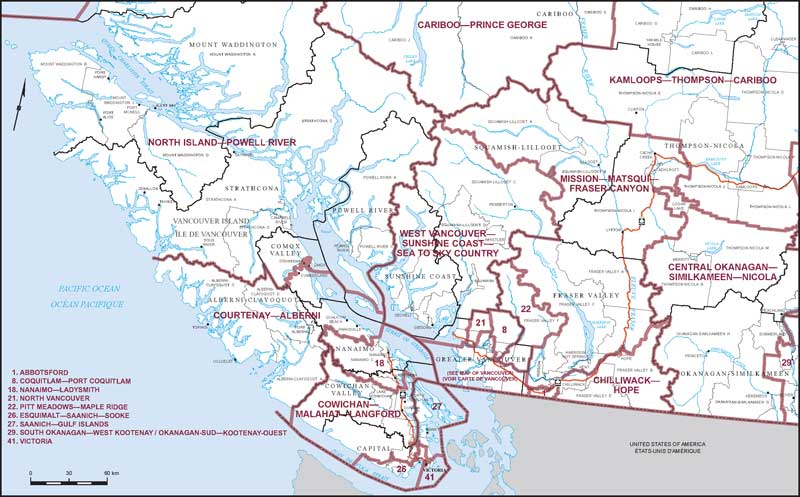 Map – Southern British Columbia (Map 1), British Columbia