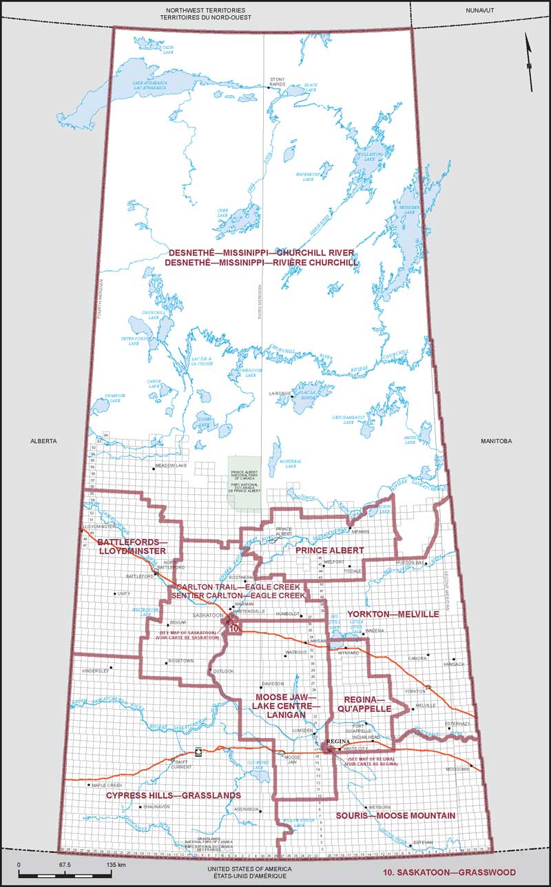 Map of Saskatchewan