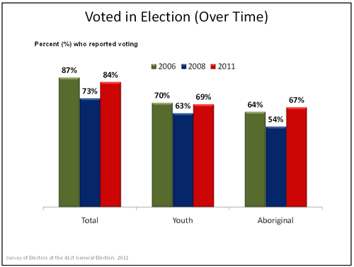 Voted in Election (Over Time) graph