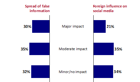 Chart 28: Impact of Perceived Spread of False Information and Foreign Influence