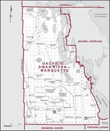 Map - Dauphin–Swan River–Marquette