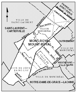 Figure 2 ? Area map of Mount Royal, Quebec