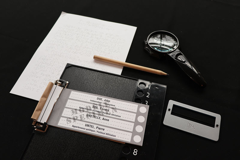 Outils pour rendre le vote plus accessible